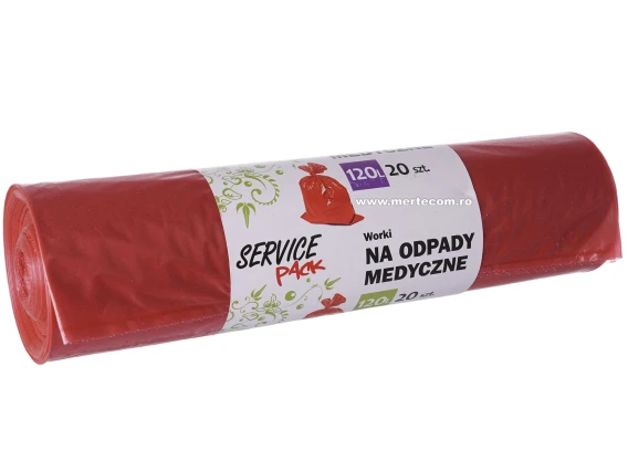 Saci colectare selectiva Service Pack 120L/10bucati rosu