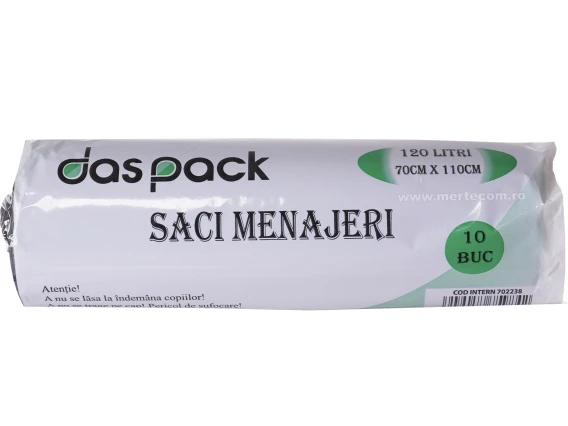 Saci menajeri 120L 10buc Soo Clean