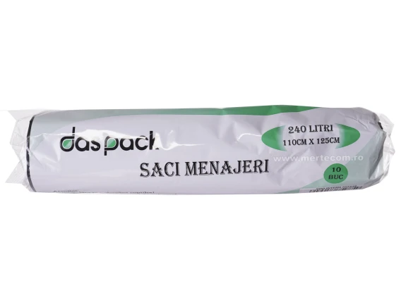 Saci menajeri Clean 240 litri 10 bucati