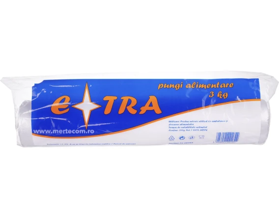 Pungi alimentare pe rola 3KG 400buc/rola