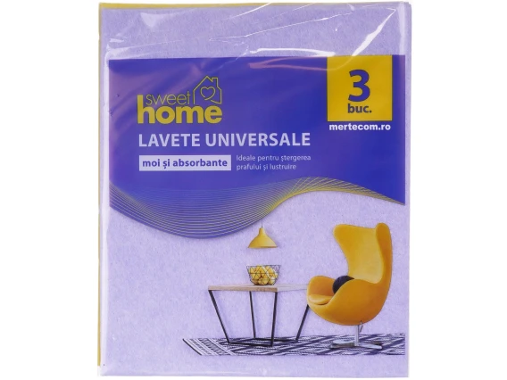 Lavete universale Sweet Home 3buc
