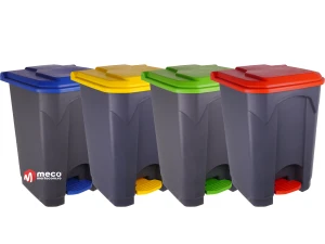 Cos colectare selectiva din plastic cu pedala 45 litri H-60cm
