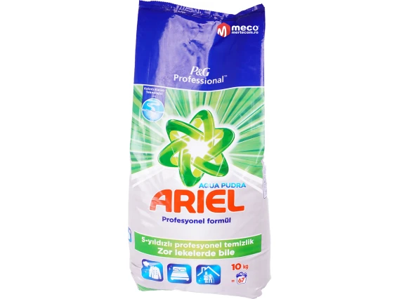 Ariel detergent automat profesional rufe 10 kg Aqua Pudra