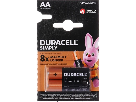 Baterie Duracell AA LR6 2bucati