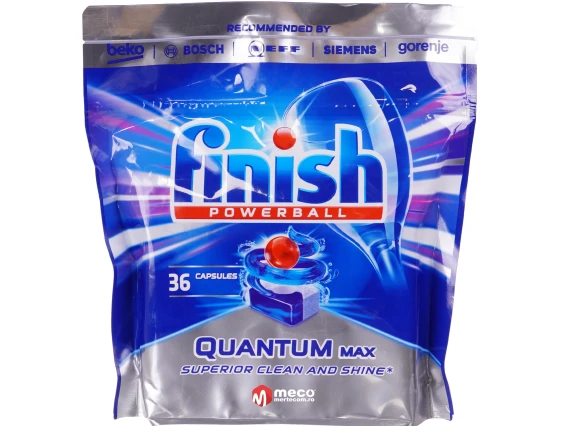 Detergent vase pentru masina de spalat Finish Quantum Max 36 tablete
