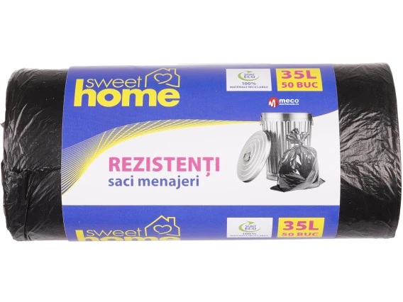 Saci menajeri Sweet Home 35 litri 50 bucati