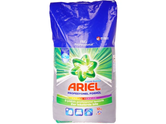 Ariel detergent automat profesional rufe 12 kg Aqua Pudra Color