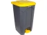 Cos colectare selectiva din plastic cu pedala 87 litri H-84cm (Galben)