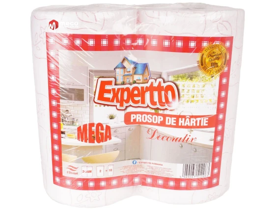 Prosop bucatarie Expertto Mega 2 straturi 2 role