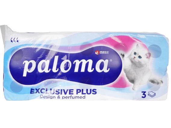 Hartie igienica Paloma parfumata alba 10role 18metri 3straturi