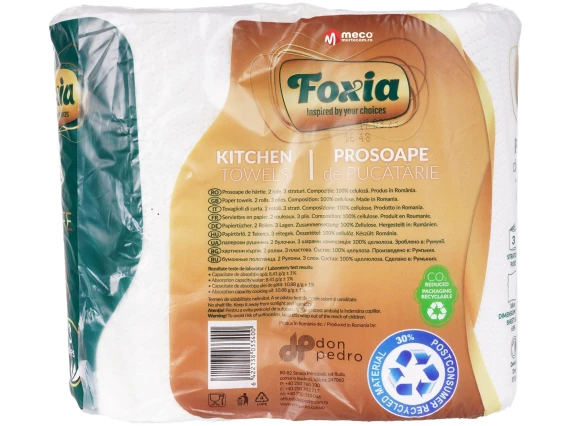 Prosop bucatarie Foxia FoodSafe 3straturi 2role