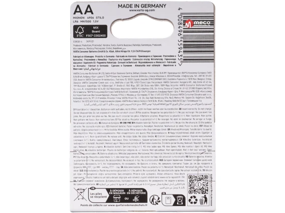 Baterie Alcalina Varta AA LR6 4buc