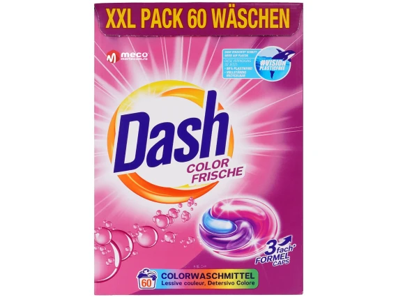 Detergent capsule 3in1 Dash 60 bucati (Color Frische)