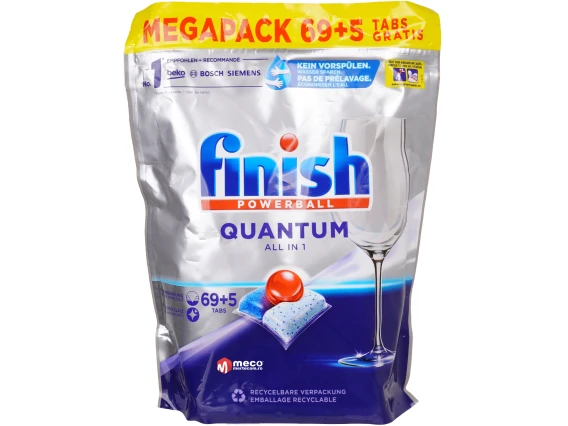 Finish tablete all in 1 Quantum 74Buc (69+5)