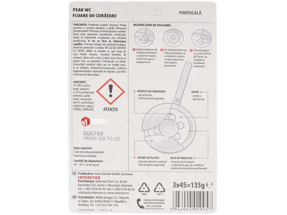 Odorizant Peak WC Floare de curatare + 2 rezerve