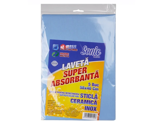 Super laveta absorbanta Sonic Clean 5buc 58x40cm