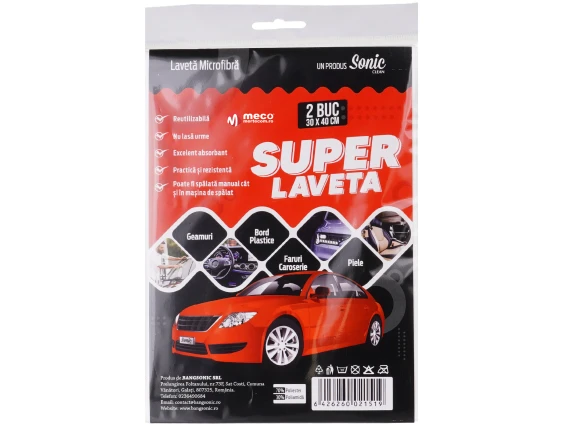 Super laveta microfibra auto 2buc