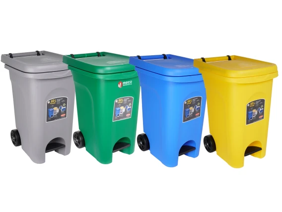 Cos pubela colectare selectiva cu pedala Urban 60 litri