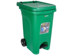 Cos pubela colectare selectiva cu pedala Urban 60litri (Verde)