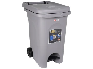 Cos pubela colectare selectiva cu pedala Urban 60litri (Gri)