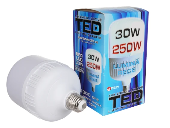 Bec led 30W 250W lumina rece Ted001085