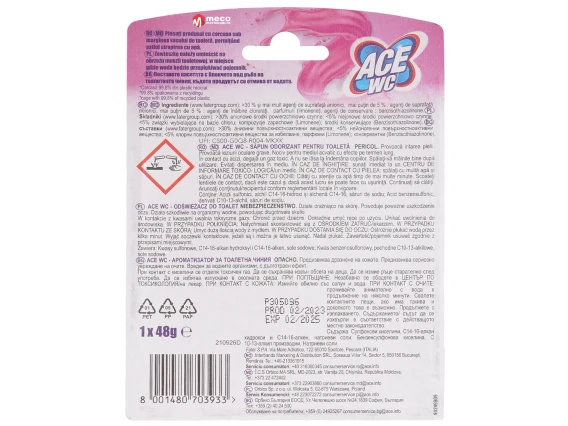 Odorizant pentru toaleta Ace Wc eucalipt 48gr