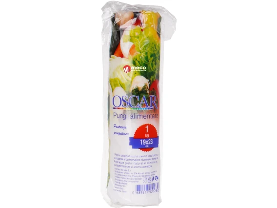 Pungi alimentare Oscar 1kg 19x23cm 300buc