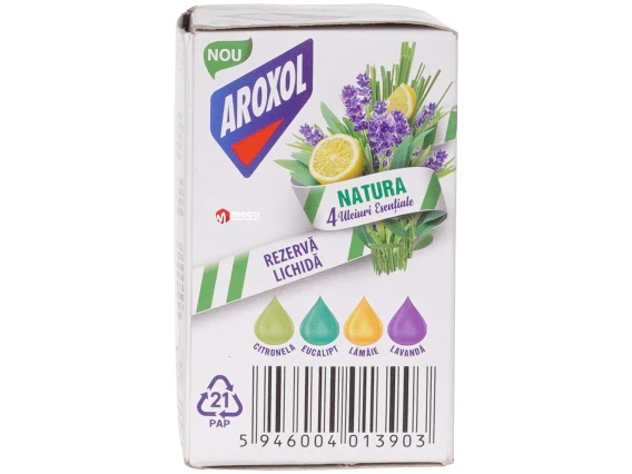 Rezerva pentru aparat lichid Aroxol Natura 4 uleiuri esentiale 22.5ml