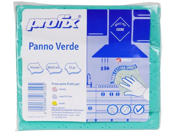 Lavete profesionale perforate Profix  36x32cm 32buc/pachet (Verde)