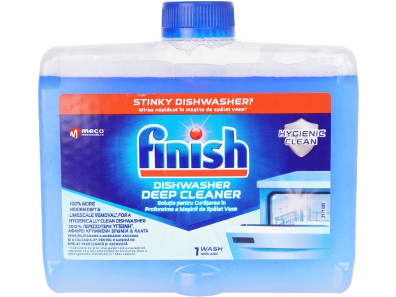 Solutie curatare masina de spalat vase Finish Hygienic Clean 250ml