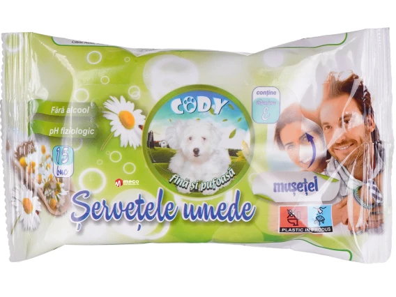 Servetele umede Cody Musetel 15buc