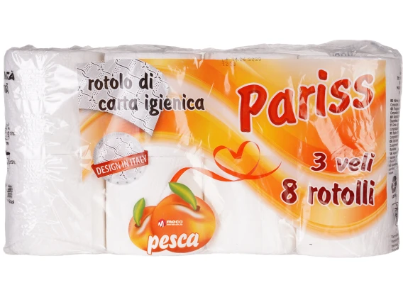 Hartie igienica Pariss 8 role 3 straturi 110foi Piersica