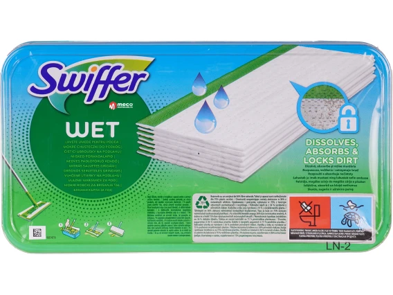 Lavete umede pentru podea Swiffer Wet Citrus Fresh 10 bucati