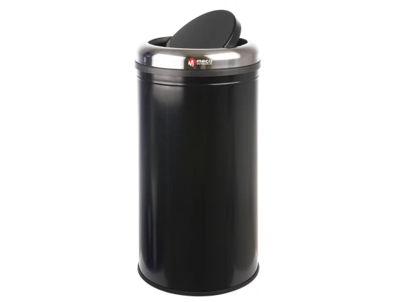 Cos gunoi inox negru 45 litri Meco Q32 H 65