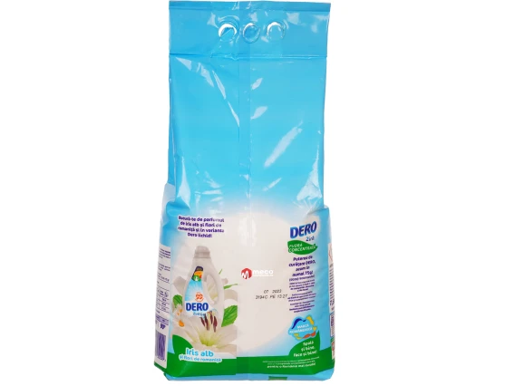 Detergent automat rufe Dero 2in1 Iris Alb 7.5kg