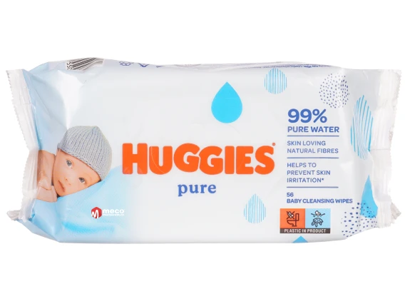 Servetele umede Huggies Pure 56 buc