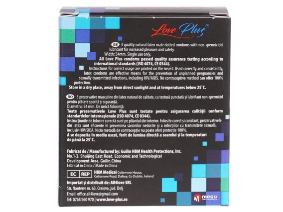 Prezervative Love Plus Sensations 3bucati