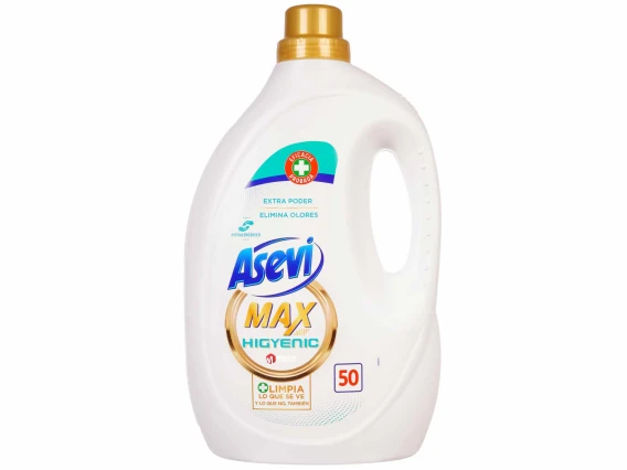 Detergent lichid Asevi Max Higiene 2.5 litri 50 spalari