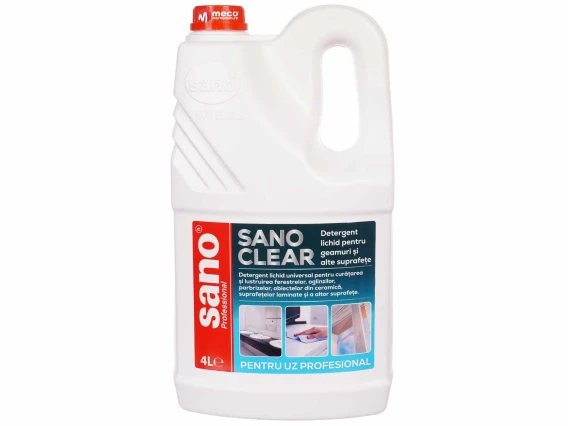 Detergent lichid geamuri si suprafete Sano 4litri
