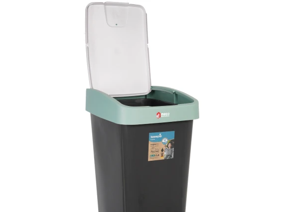 Cos gunoi cu deschidere dubla Keeeper 45 litri H-61cm (Verde)