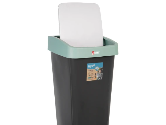 Cos gunoi cu deschidere dubla Keeeper 45 litri H-61cm (Verde)