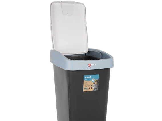 Cos gunoi cu deschidere dubla Keeeper 45 litri H-61cm (Albastru)