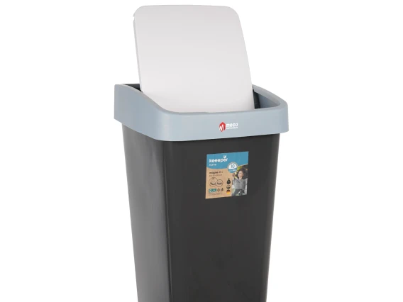 Cos gunoi cu deschidere dubla Keeeper 45 litri H-61cm (Albastru)