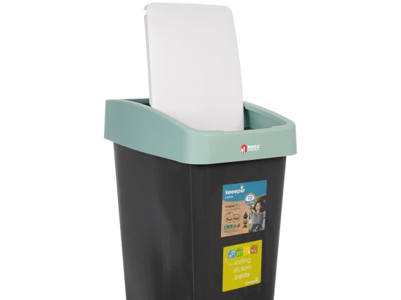 Cos gunoi cu deschidere dubla Keeeper 25 litri H-47cm Verde