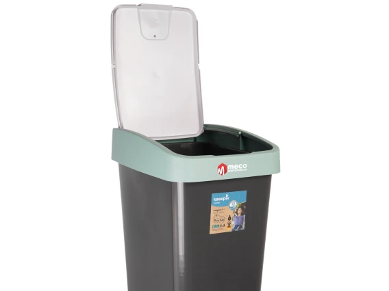 Cos gunoi cu deschidere dubla Keeeper 45 litri H-61cm (Verde Deschis)