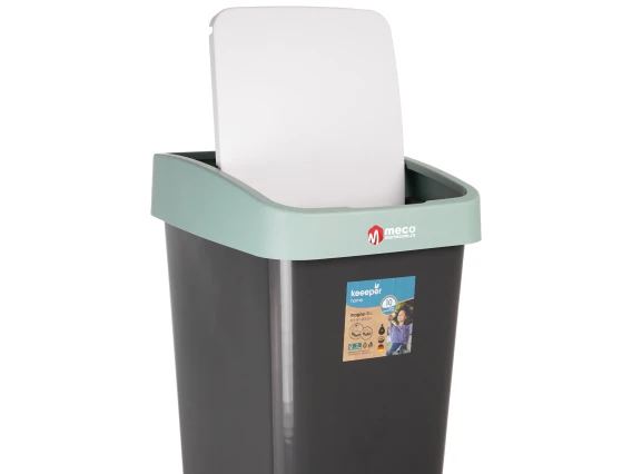 Cos gunoi cu deschidere dubla Keeeper 45 litri H-61cm (Verde Deschis)