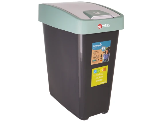 Cos gunoi cu deschidere dubla Keeeper 25 litri H-47cm (Verde Deschis)