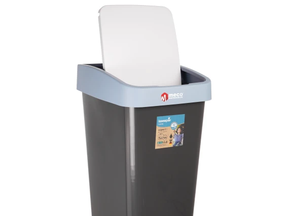 Cos gunoi cu deschidere dubla Keeeper 45 litri H-61cm (Albastru Deschis)