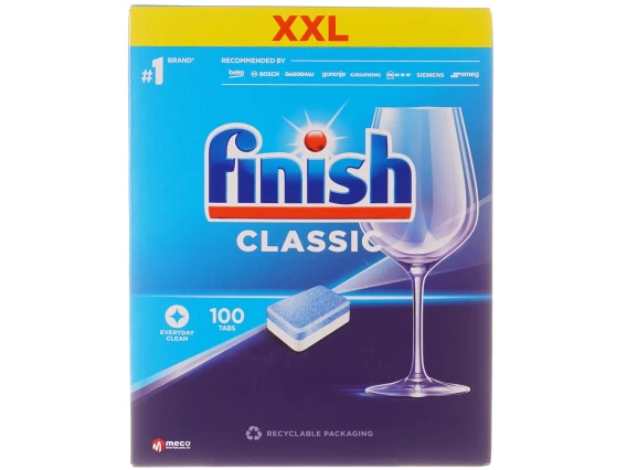 Detergent vase pentru masina de spalat Finish Classic 100 tablete