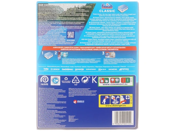Detergent vase pentru masina de spalat Finish Classic 100 tablete
